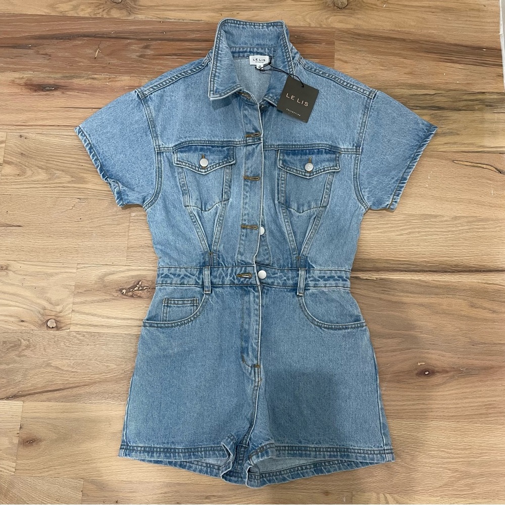 Denim Romper